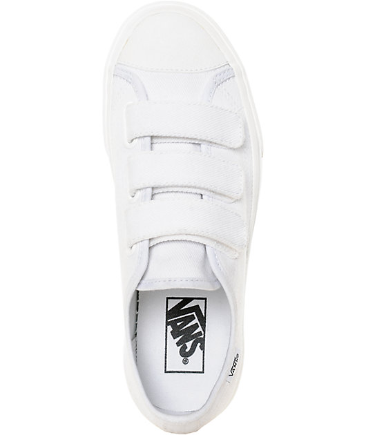 Vans Style 23V White Twill Womens Shoes 