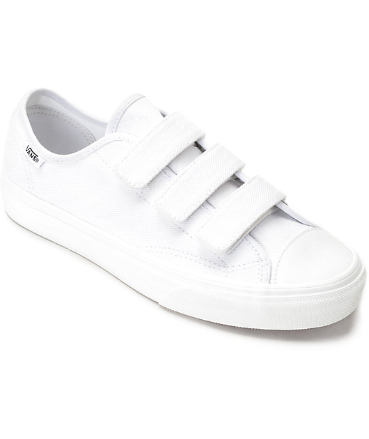 Vans Style 23V White Twill Womens Shoes 