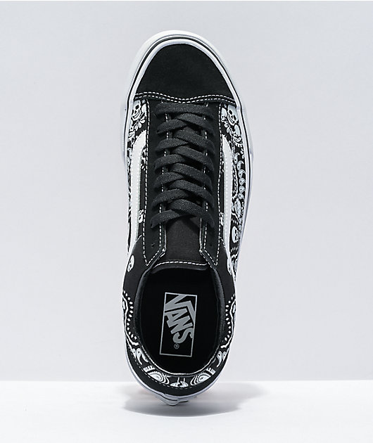 Vans Style 36 Bandana Black & White Skate Shoes