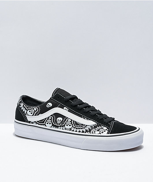 Bandana Vans Old Skool Black Pattern Vans Style 36 Bandana Black