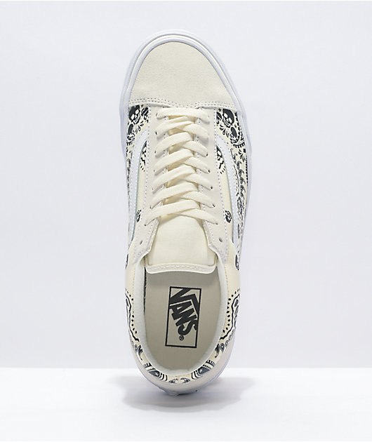 Vans Style 36 Bandana Black & White Skate Shoes | Zumiez