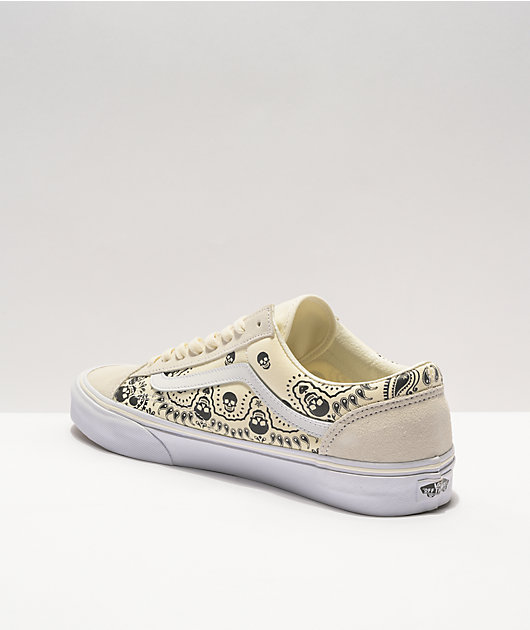 Vans Style 36 Bandana Black & White Skate Shoes | Zumiez