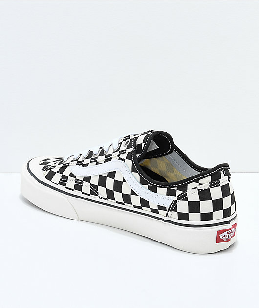 vans style 36 decon sf black & white checkered skate shoes
