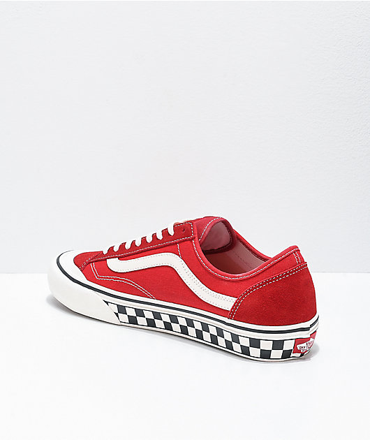 Vans Style 36 Decon SF Red & Marshmallow Skate Shoes