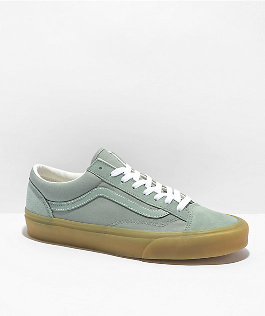 Vans Style 36 Gum Green Milieu Skate Shoes Zumiez