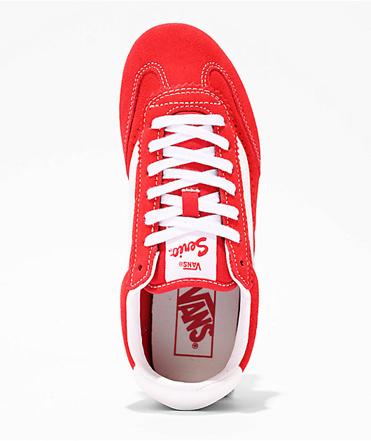 Vans Super Lowpro Racing Red & White Shoes | Zumiez