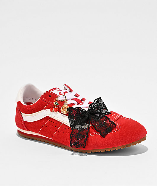 Vans Super Lowpro Racing Red & White Shoes | Zumiez