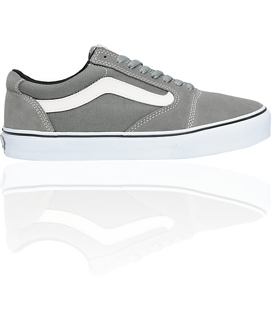 Vans TNT 5 Grey & White Skate | Zumiez