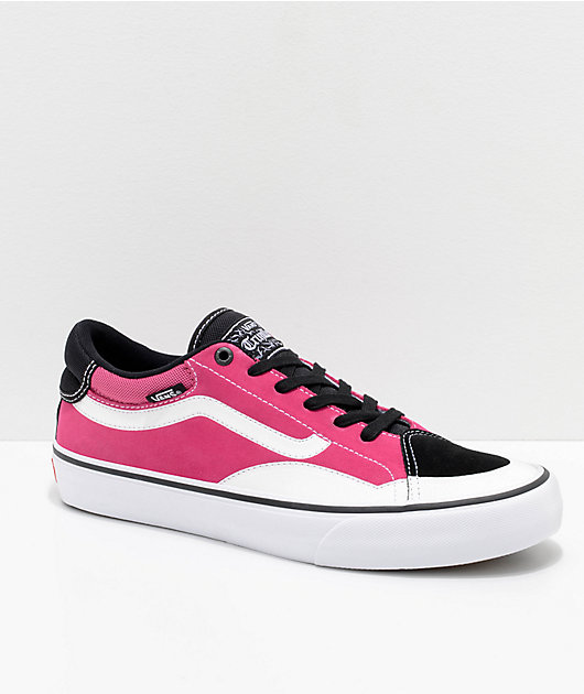 Vans TNT ADV zapatos de rosa, negro y blanco