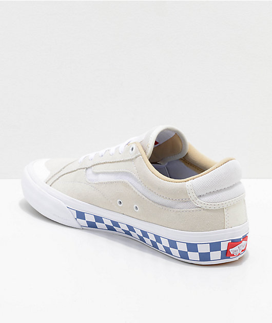 Vans Advanced Marshmallow White & Checkerboard Skate Shoes | Zumiez