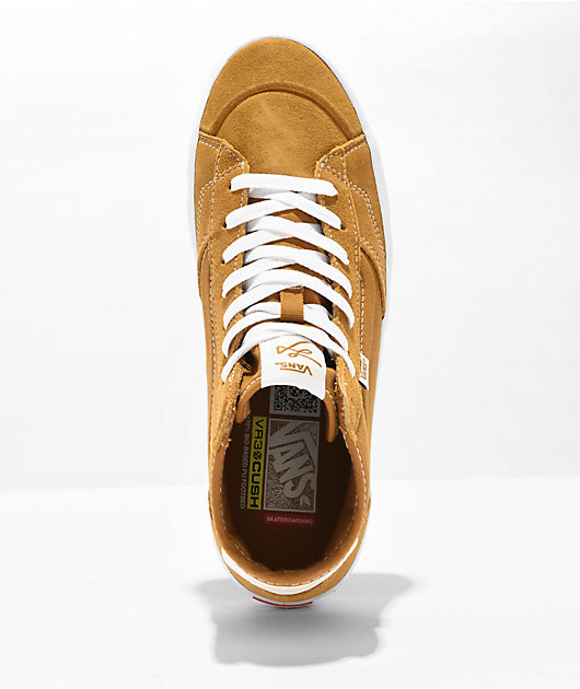 Gold suede vans online