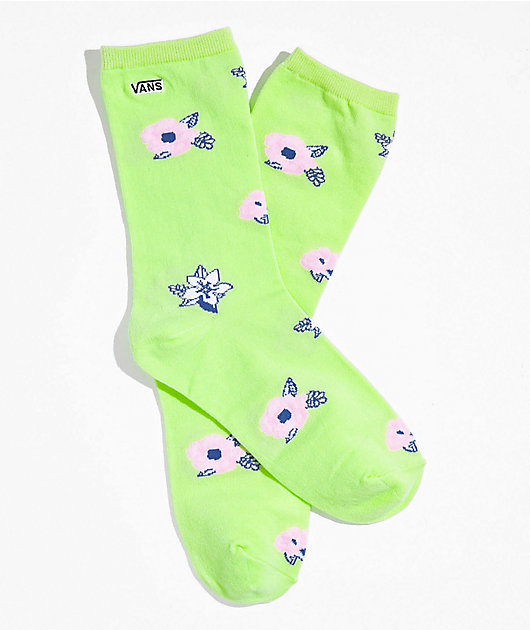 Vans Ticker Floral calcetines verdes