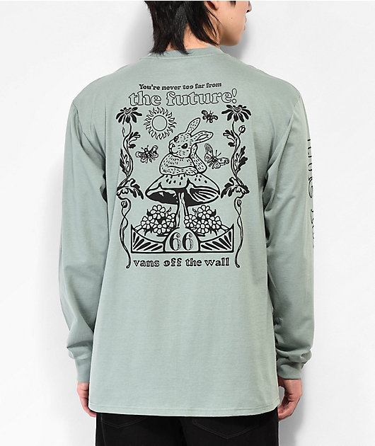 Vans Too Far From The Future Green Long Sleeve T Shirt Zumiez