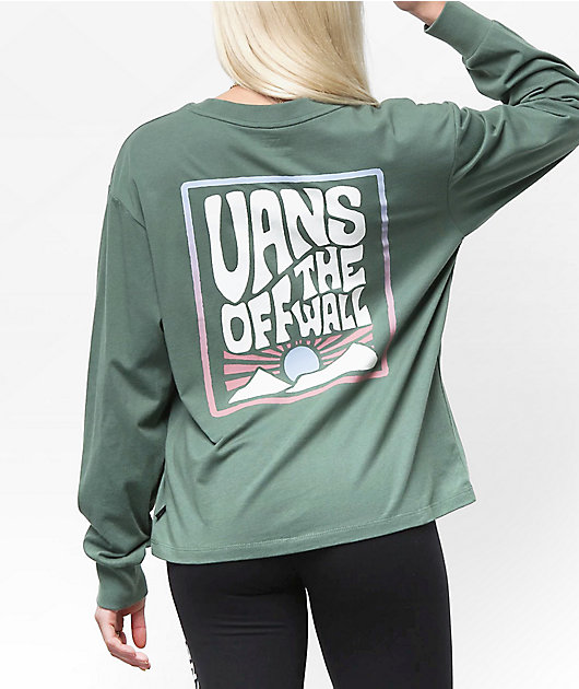 Vans Topa Topa Green Long Sleeve T-Shirt
