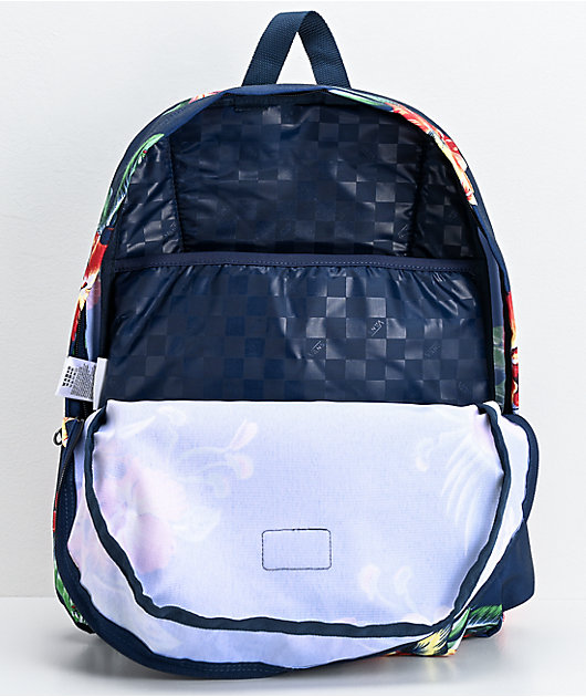 vans floral backpack