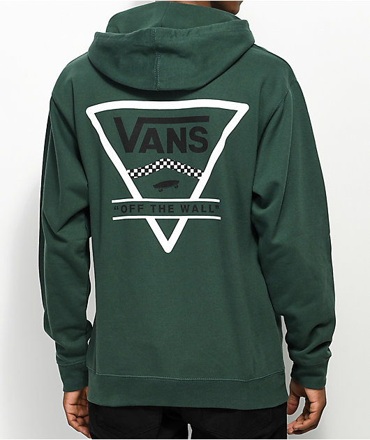 vans dark green hoodie