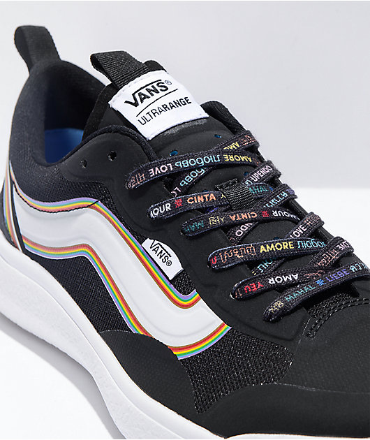 Vans UltraRange EXO Pride Black White Shoes Zumiez