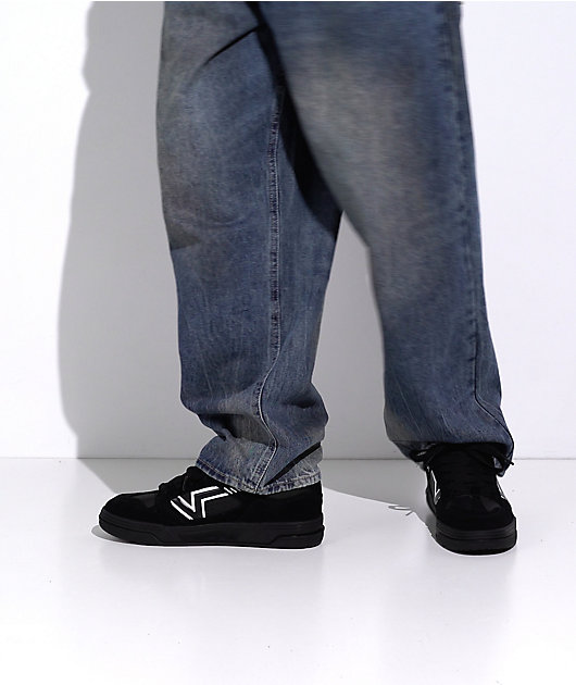 Vans Upland Black & White Skate Shoes