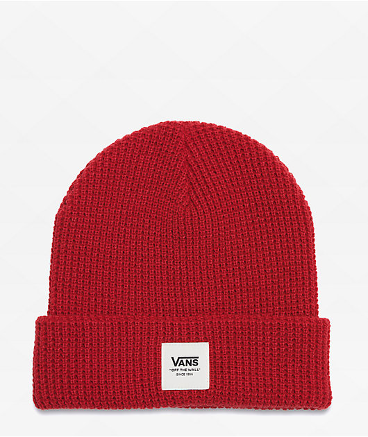 Vans Waffle Red Beanie | Zumiez