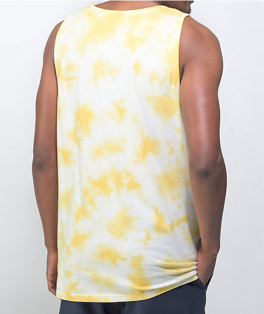 Vans Washed Up Yellow Tie Dye Tank Top