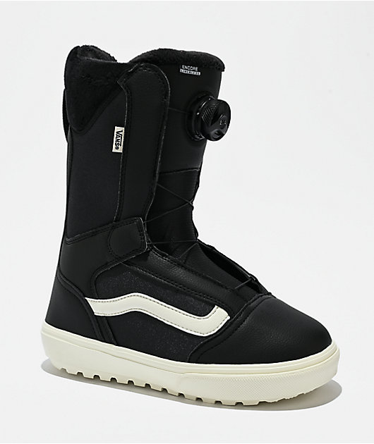 Vans Women's Encore Linerless Black & Marshmallow Snowboard Boots 2026