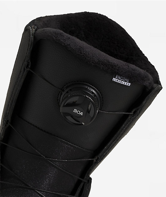 Vans Women's Encore Linerless Black & White Snowboard Boots 2026