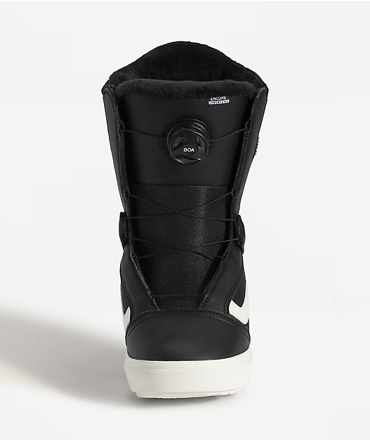 Vans Women's Encore Linerless Black & White Snowboard Boots