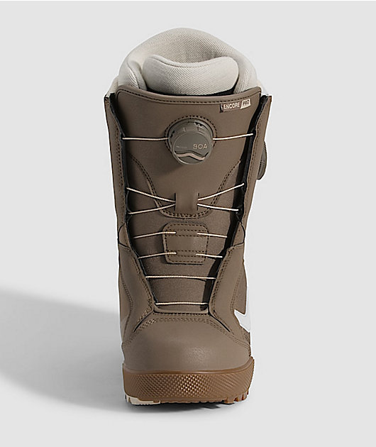 Vans Women's Encore Pro Walnut & White Snowboard Boots | Zumiez