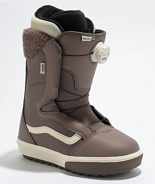 Vans Womens Encore OG Purple & White Snowboard Boots | Zumiez