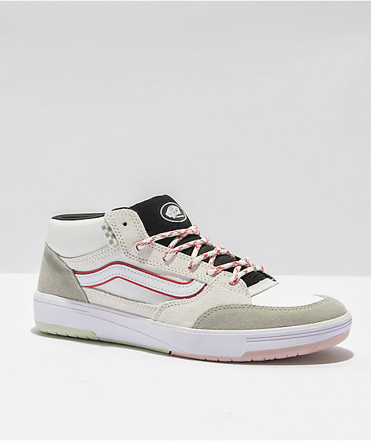 Vans Zahba Mid Grey & Multi Skate Shoes | Zumiez