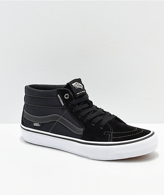 Vans x Anti-Hero Grosso Sk8-Mid Pro Black Skate Shoes