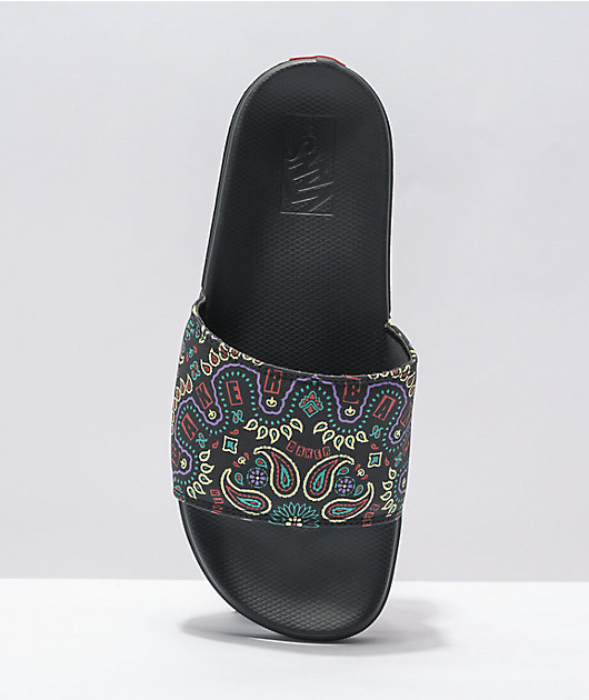 vans bandana slides