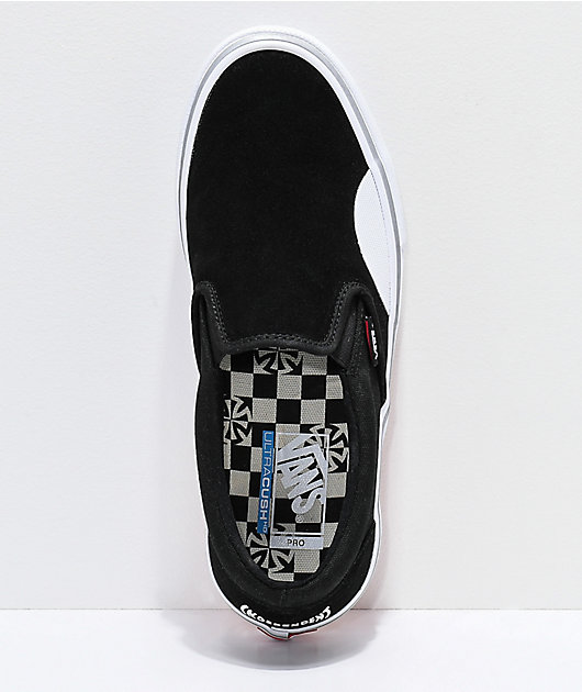 Vans x Independent Slip-On Pro Black & White Skate Shoes