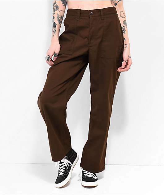 Vans x Karina Rozunko Brown Skate Pants | Zumiez