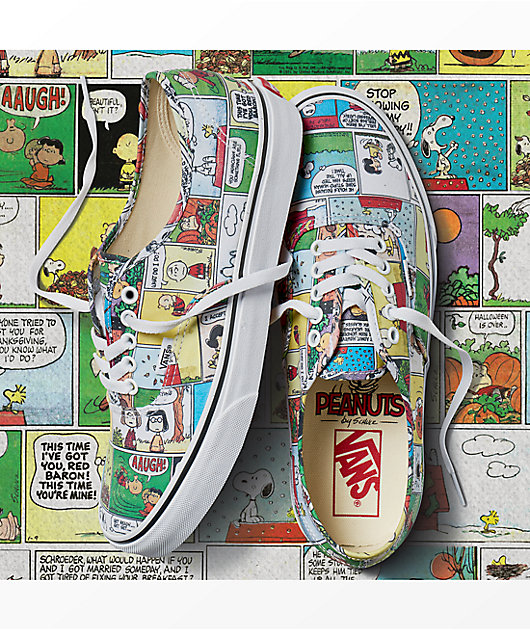 Van/'s Authentic X Peanuts Comic Strip Kid/'s Youth/'s Unisex Trainers Sneakers