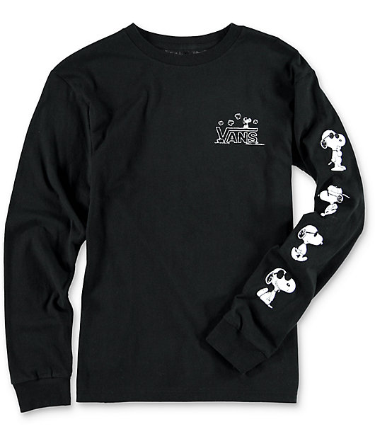 Vans x Peanuts Boys Black Long Sleeve 