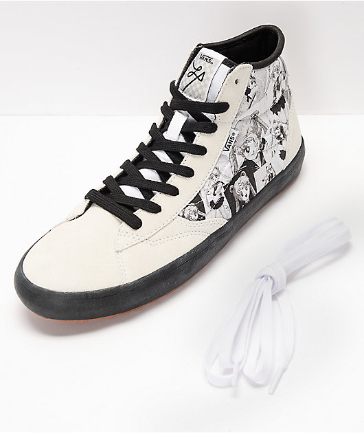 Vans x Sailor Moon The Lizzie Black & White High Top Skate Shoes