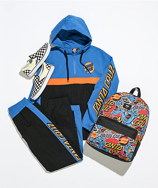Vans x Santa Cruz Allover Print Red & Black Backpack