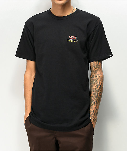 Vans x Santa Cruz Wall Grab Black T-Shirt
