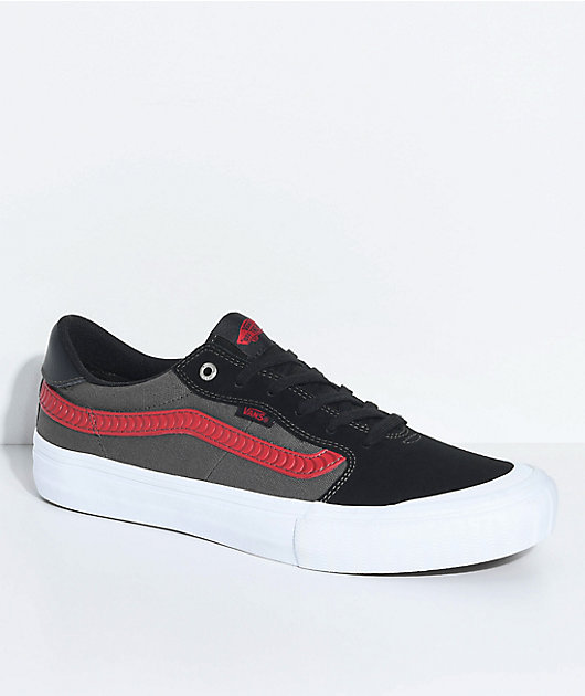 Vans x Spitfire Style 112 Pro Black \u0026 Red Skate Shoes | Zumiez