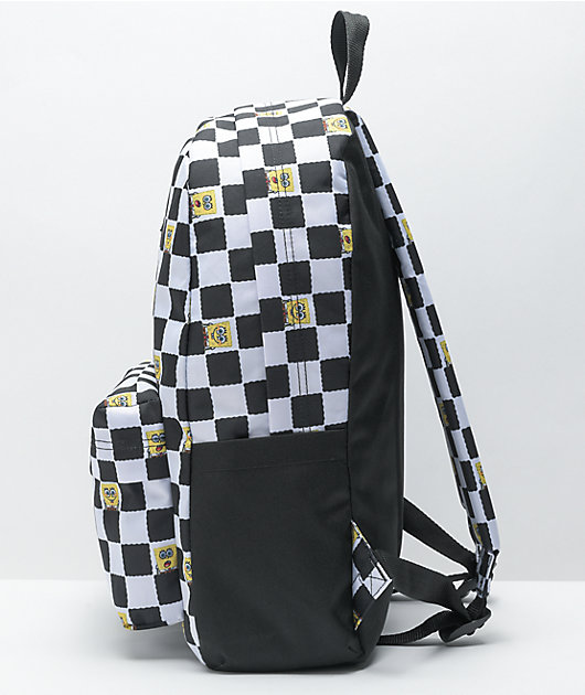 Vans x SpongeBob SquarePants Old Skool Black & White Checkerboard Backpack