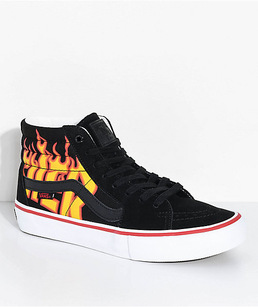 Vans x Thrasher Sk8-Hi Pro zapatos de skate en negro | Zumiez