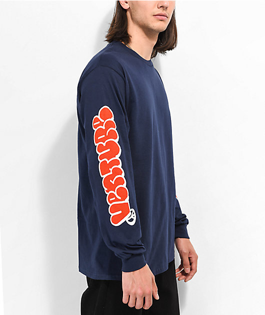 Venture Throw Sleeves Navy Long Sleeve T-Shirt | Zumiez