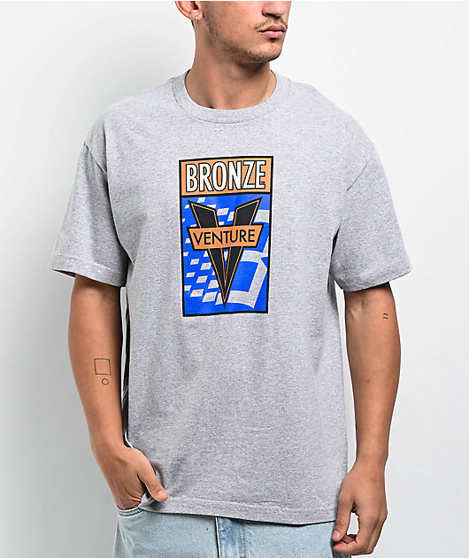 Venture x Bronze 56K Awake Heather Grey T-Shirt | Zumiez