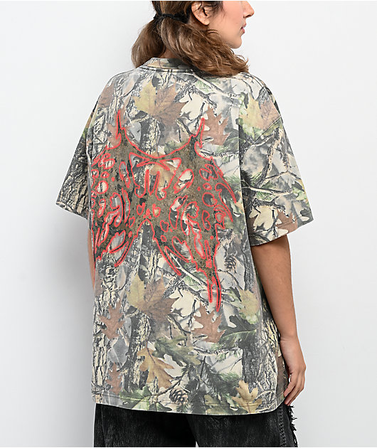 Vitriol Airbrush Green Camo T-Shirt