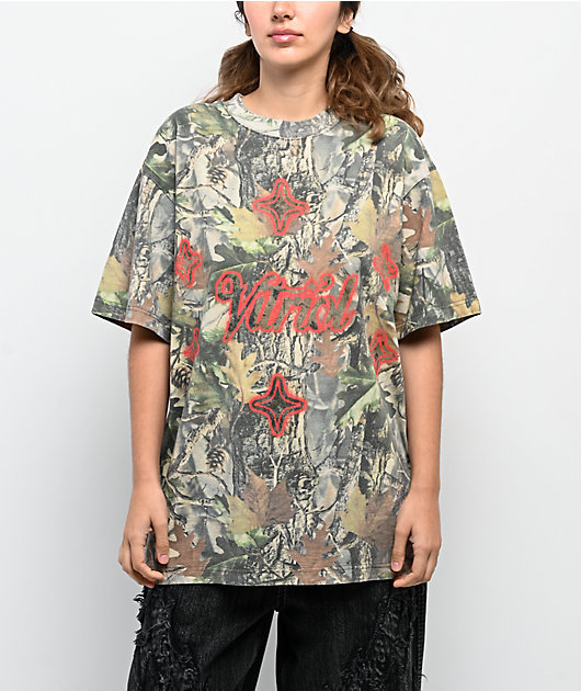 Vitriol Airbrush Green Camo T-Shirt