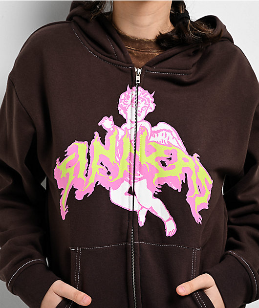 Vitriol Alonso Sinners Brown Zip Hoodie | Zumiez