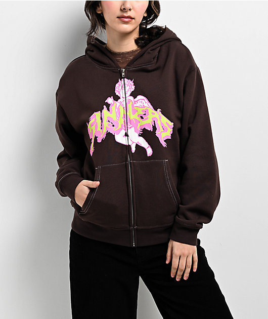 Vitriol Alonso Sinners Brown Zip Hoodie | Zumiez