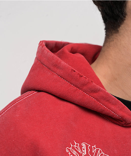 Vitriol Arches Red Zip Hoodie