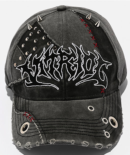 Vitriol Atlas Distressed Black Snapback Hat